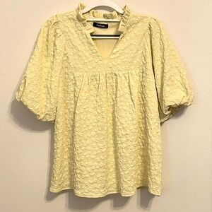 MASCOMODA Women’s Puff Sleeve Blouse, Size Small